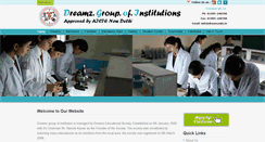 Desktop Screenshot of dreamzedu.in